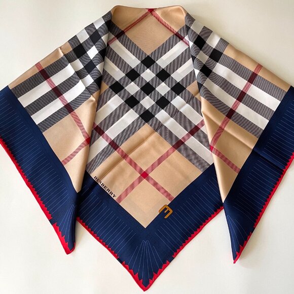 Display #4 Burberry Silk Scarf - Picture 6 of 13